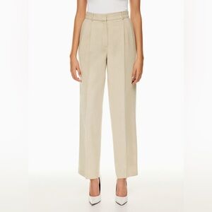 Babaton Pleated Wool Pants